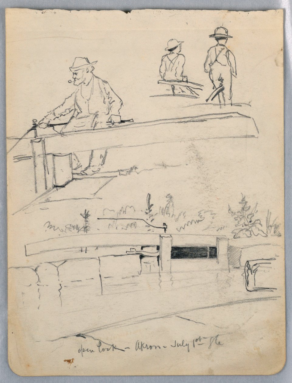 Open Lock, Akron, Ohio by James Henry Moser