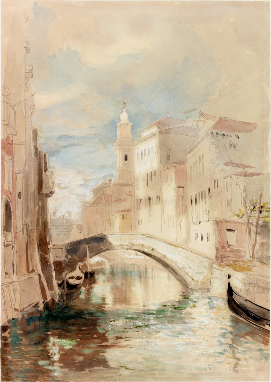 Bridge over a Canal in Venice by James Holland