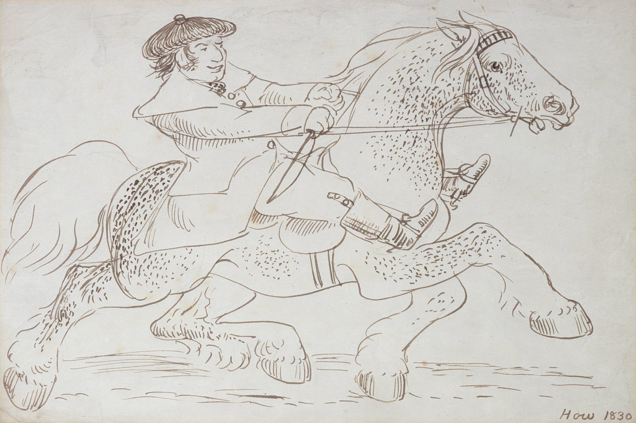 A Horse Dealer Puts a Young Clydesdale Through its Paces, 1830 by James Howe