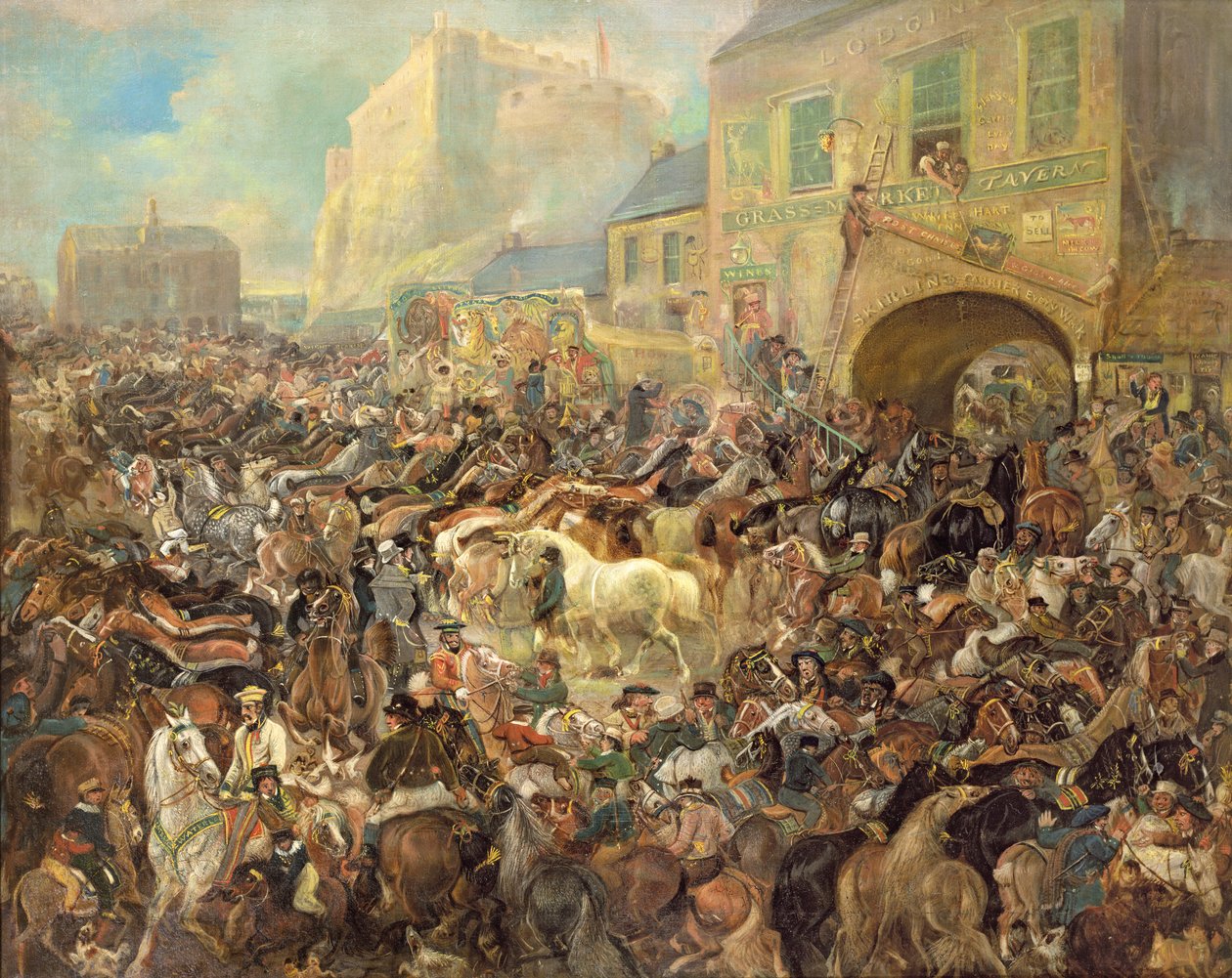 The Horse Fair in the Grass Market by James Howe
