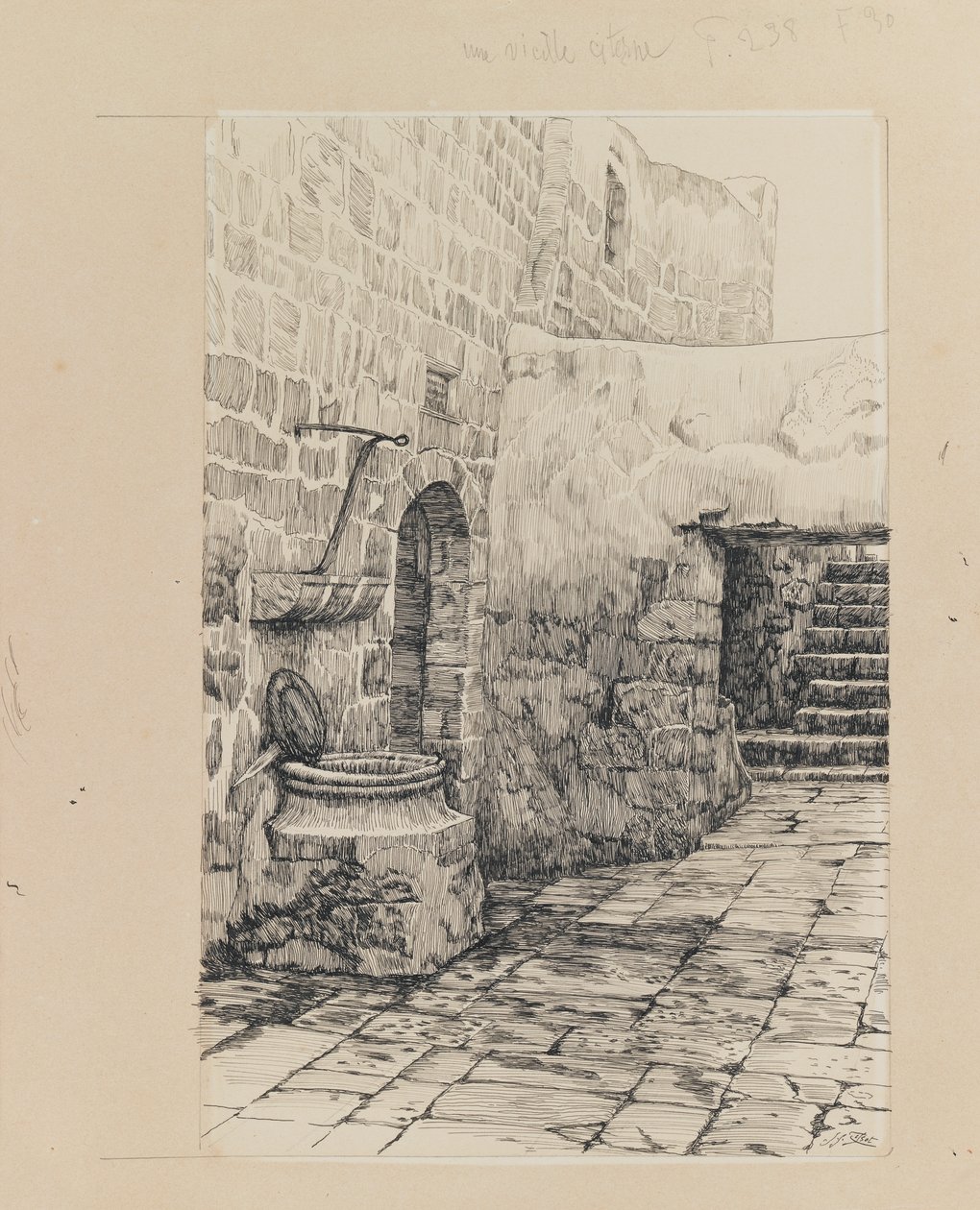 An old cistern, illustration from The Life of Our Lord Jesus Christ by James Jacques Joseph Tissot