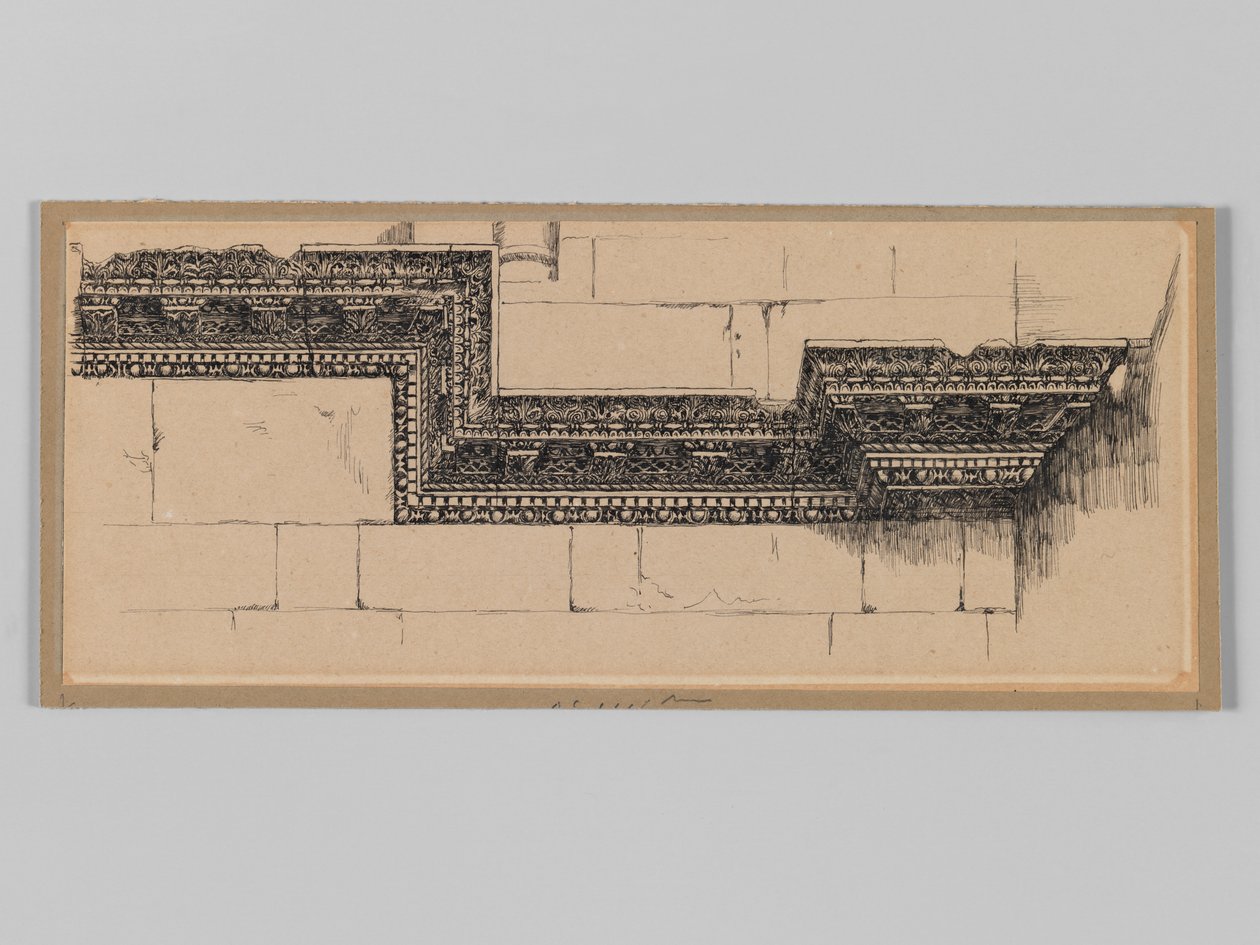 Antique Cornice in the Church of the Holy Sepulchre, Jerusalem, illustration from The Life of Our Lord Jesus Christ by James Jacques Joseph Tissot