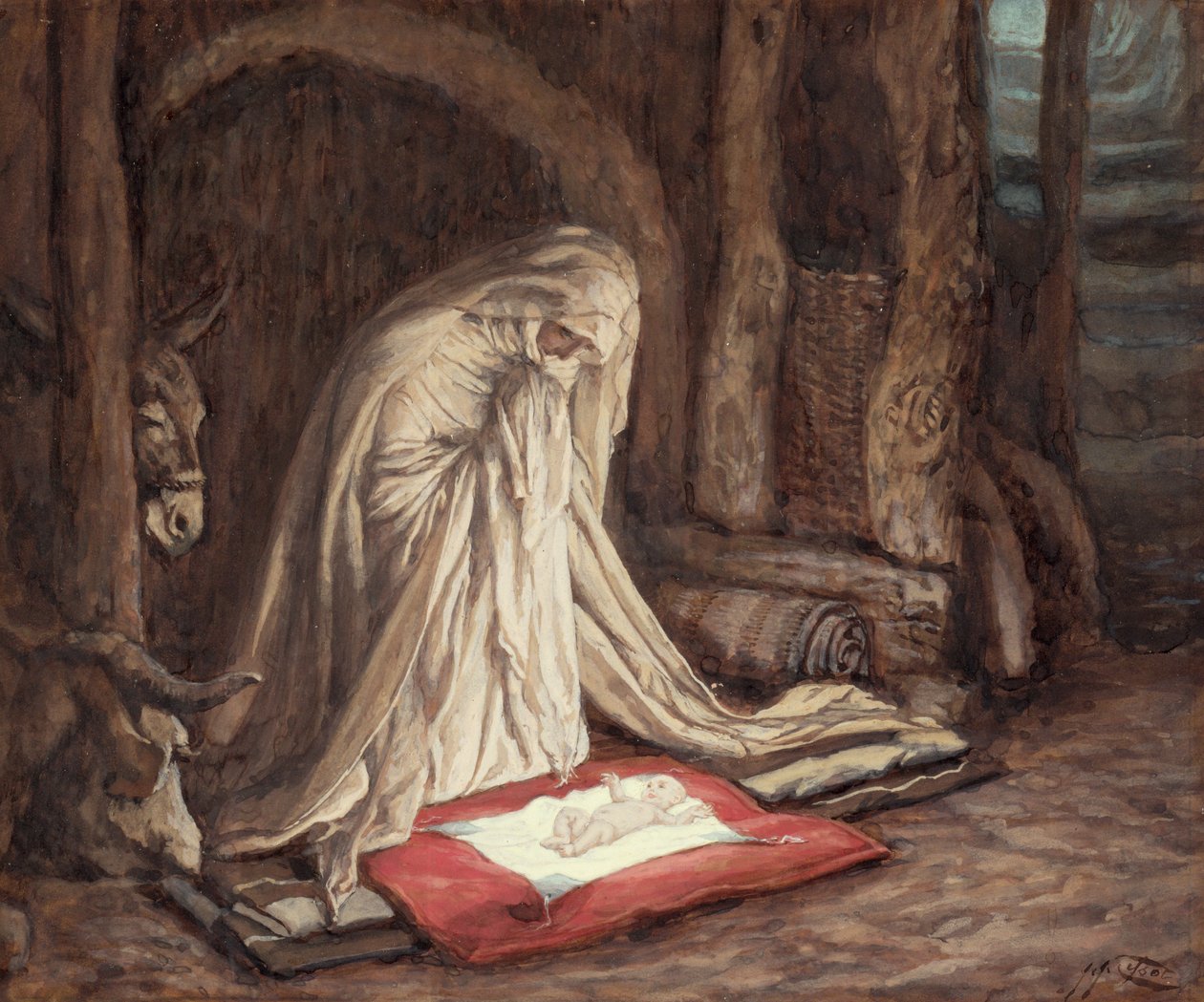 Birth of Our Lord Jesus Christ, illustration for The Life of Christ, c.1886-94 by James Jacques Joseph Tissot