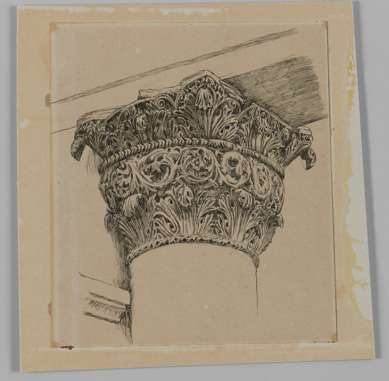 Capital from the Mosque of El-Aksa, illustration from The Life of Our Lord Jesus Christ by James Jacques Joseph Tissot