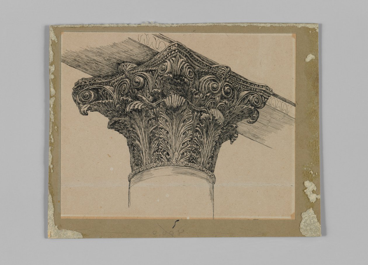 Capital from the Mosque of El-Aksa, illustration from The Life of Our Lord Jesus Christ by James Jacques Joseph Tissot