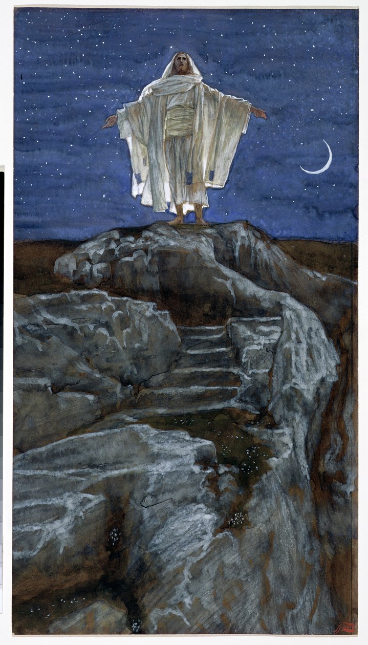 Christ Going Out Alone into a Mountain to Pray, illustration for The Life of Christ, c.1886-94 by James Jacques Joseph Tissot