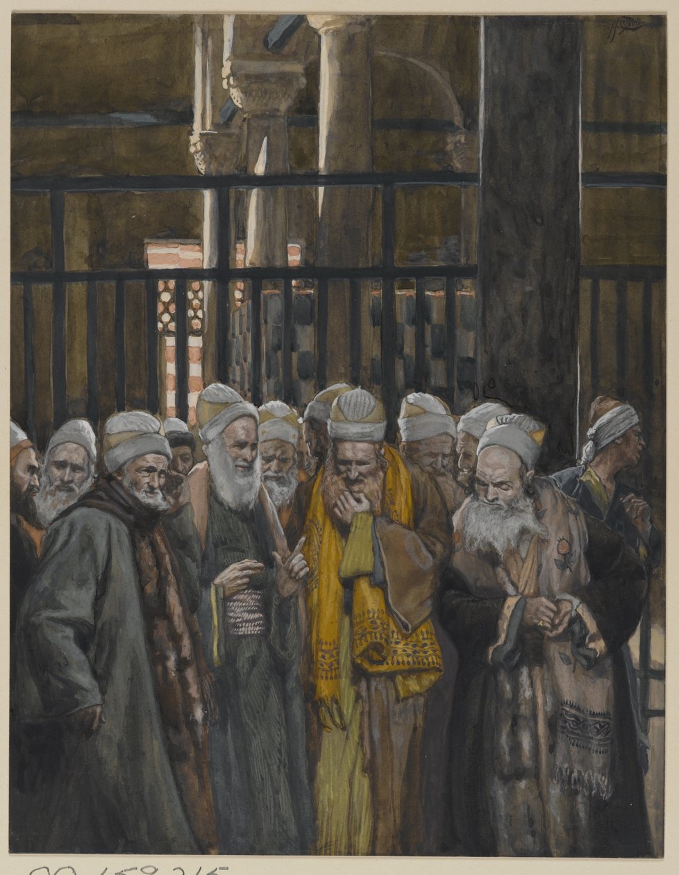 Conspiracy of the Jews, illustration from The Life of Our Lord Jesus Christ by James Jacques Joseph Tissot