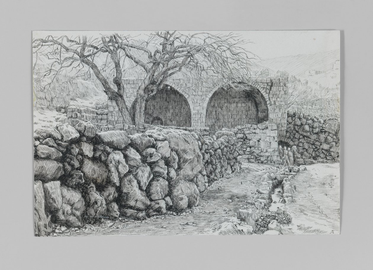 Fountain of the Virgin at Ain-Karim, illustration from The Life of Our Lord Jesus Christ by James Jacques Joseph Tissot