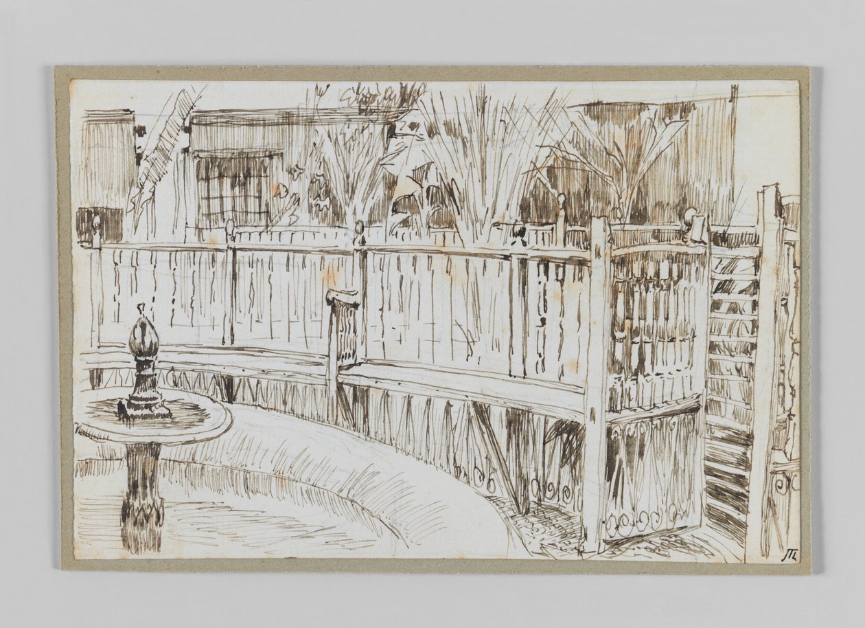 Garden of the dancing dervishes in Cairo, illustration from The Life of Our Lord Jesus Christ by James Jacques Joseph Tissot