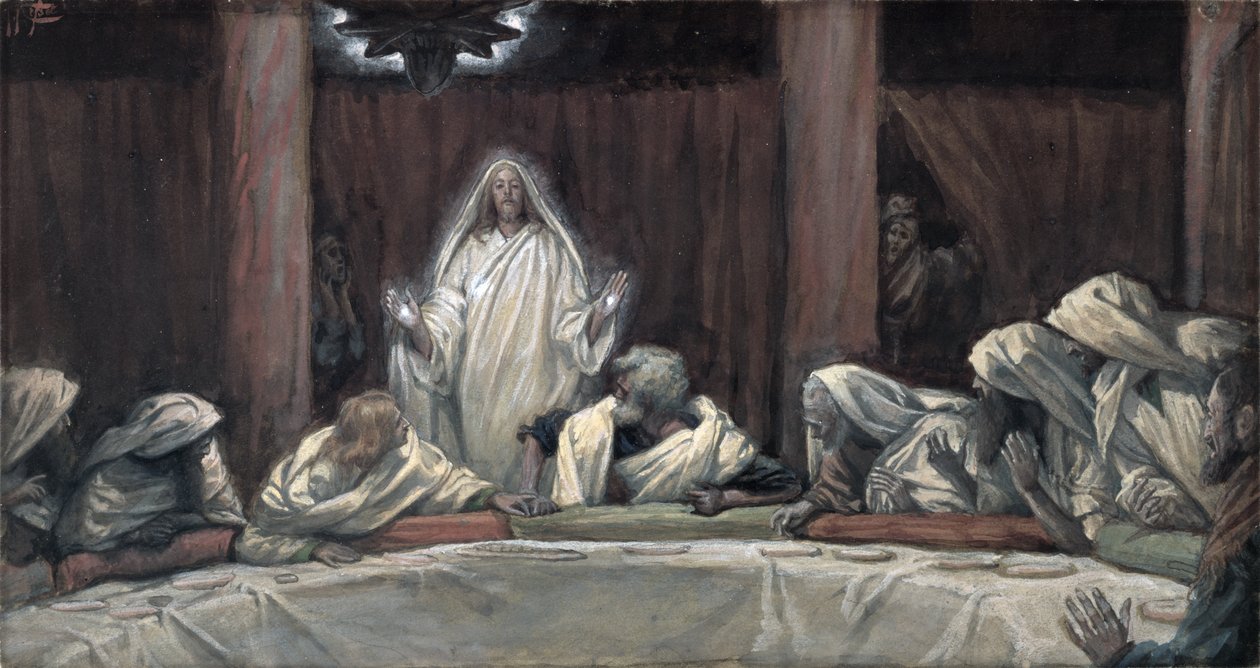 He Appeared to the Eleven as They Sat at Meat, illustration for The Life of Christ by James Jacques Joseph Tissot