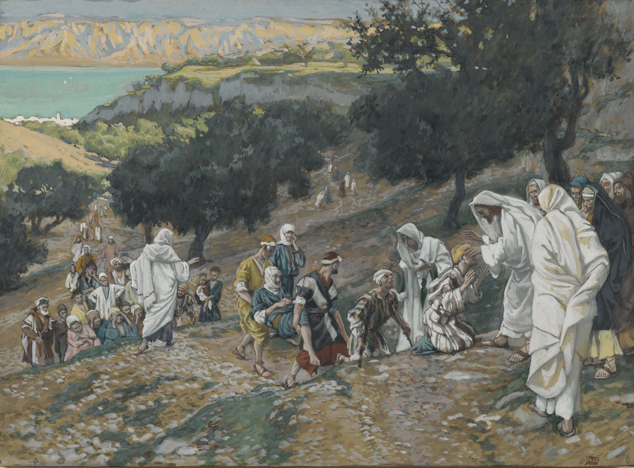 Jesus Heals the Blind and Lame on the Mountain, illustration from The Life of Our Lord Jesus Christ by James Jacques Joseph Tissot
