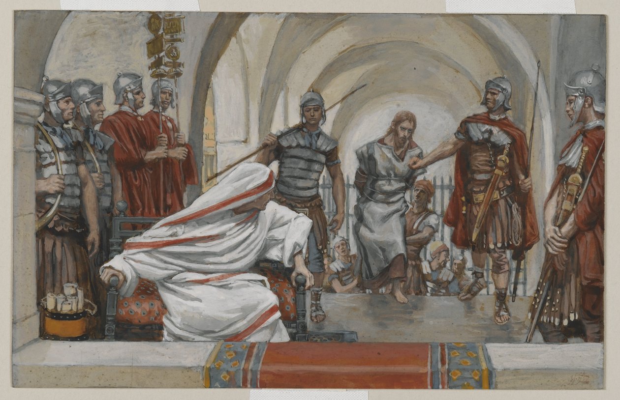 Jesus Led from Herod to Pilate, illustration from The Life of Our Lord Jesus Christ by James Jacques Joseph Tissot