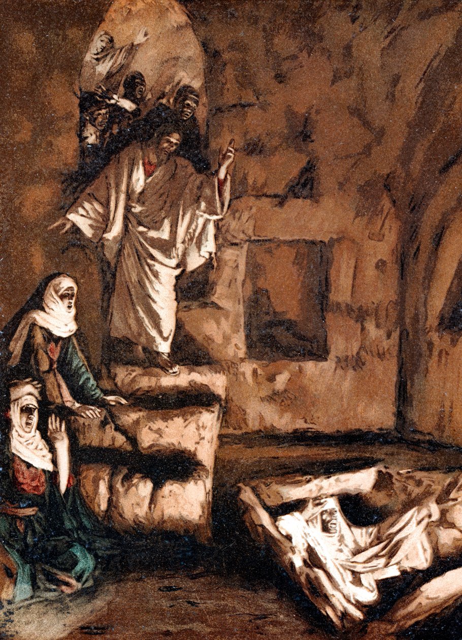 Jesus Raising Lazarus from the Tomb by James Jacques Joseph Tissot