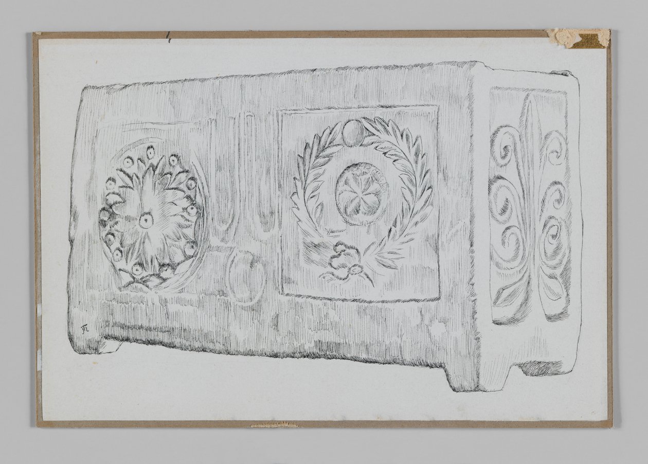 Jewish ossuary, illustration from The Life of Our Lord Jesus Christ by James Jacques Joseph Tissot