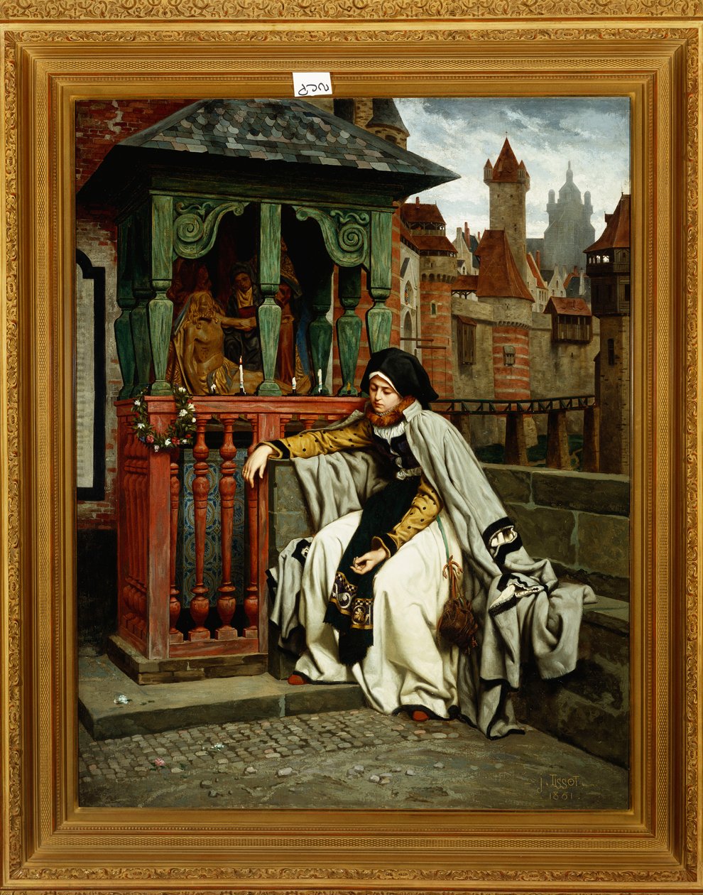 Marguerite at the Ramparts, 1861 by James Jacques Joseph Tissot