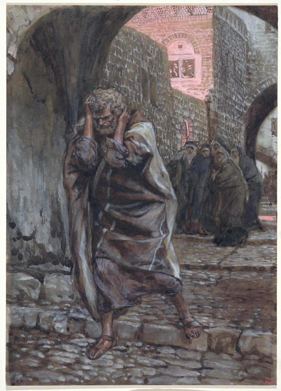 Peter Went Out and Wept Bitterly, illustration for The Life of Christ by James Jacques Joseph Tissot