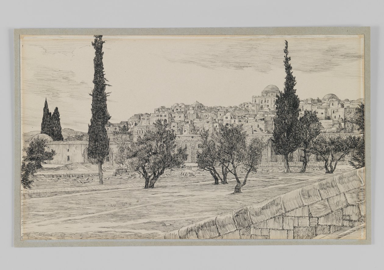Place of the Gentiles Court, Haram, illustration from The Life of Our Lord Jesus Christ by James Jacques Joseph Tissot