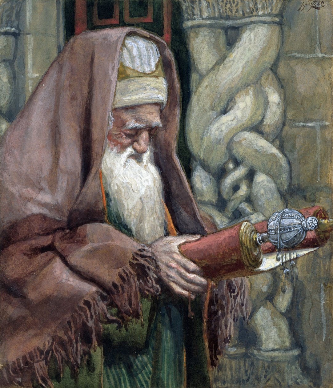 Simeon, illustration for The Life of Christ by James Jacques Joseph Tissot
