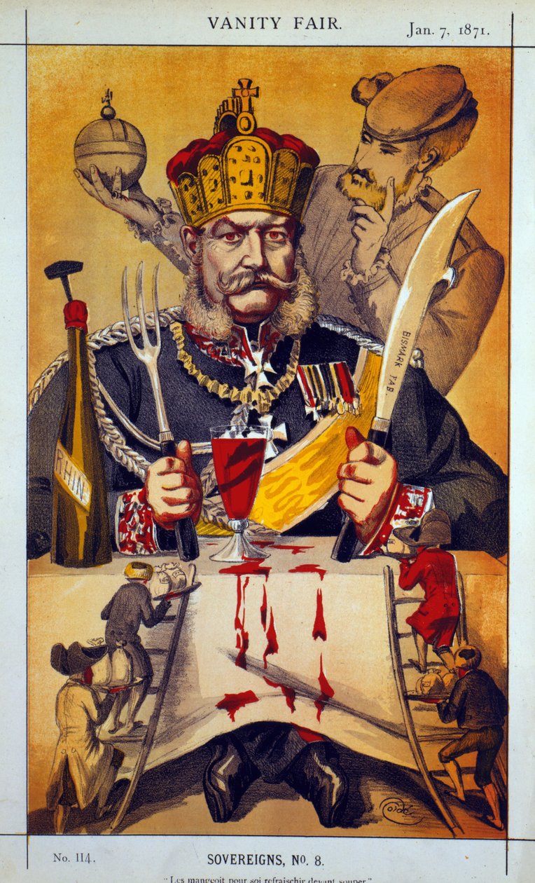 Sovereigns No.8 Cartoon from Vanity Fair, 1871 by James Jacques Joseph Tissot