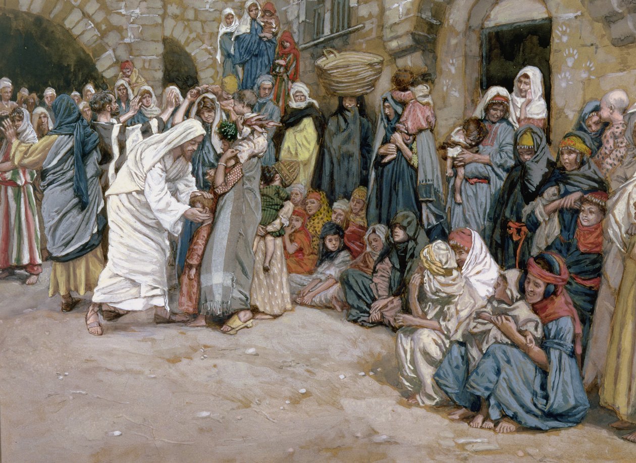 Suffer the Little Children to Come Unto me, illustration for The Life of Christ by James Jacques Joseph Tissot