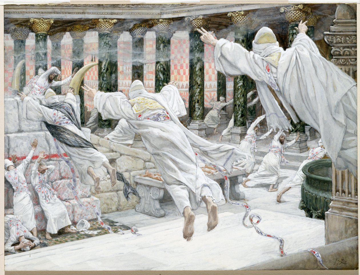 The Dead appear in the Temple, illustration for The Life of Christ, c.1886-96 by James Jacques Joseph Tissot