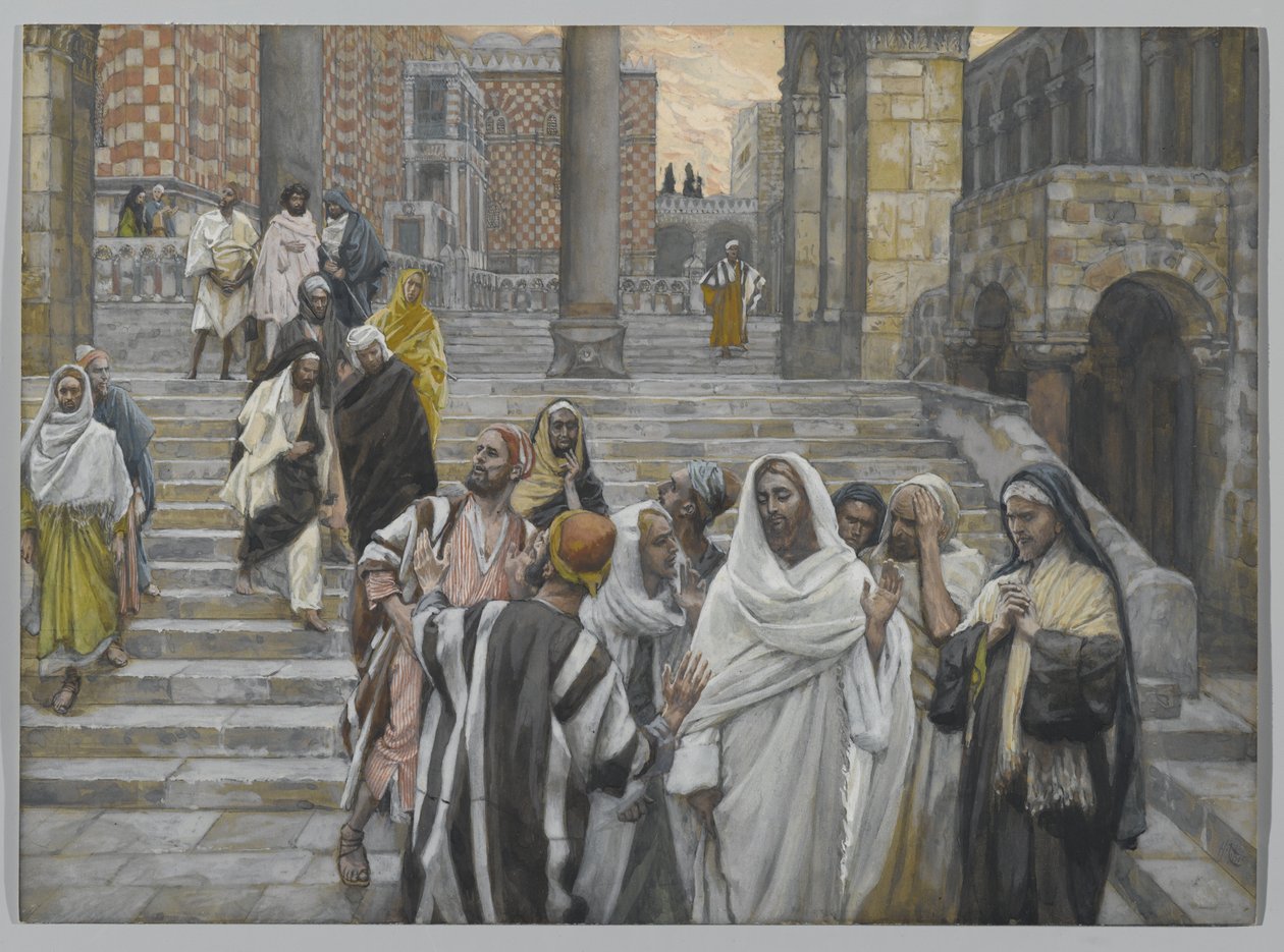 The Disciples Admire the Buildings of the Temple, illustration from The Life of Our Lord Jesus Christ by James Jacques Joseph Tissot