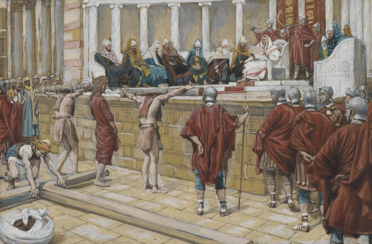The Judgement on the Gabbatha, illustration from The Life of Our Lord Jesus Christ by James Jacques Joseph Tissot