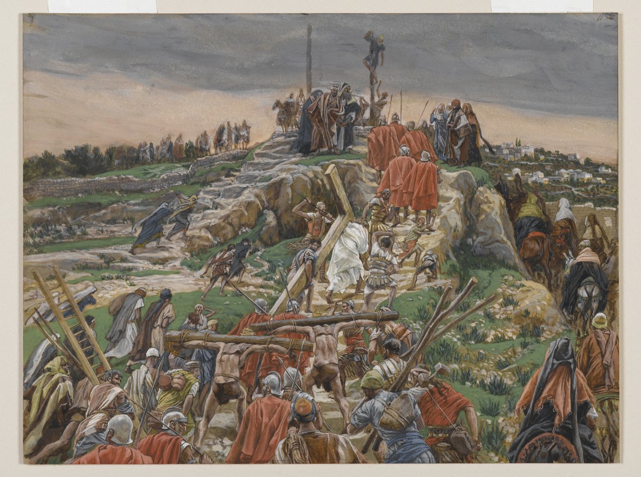 The Procession nearing Calvary, illustration from The Life of Our Lord Jesus Christ by James Jacques Joseph Tissot