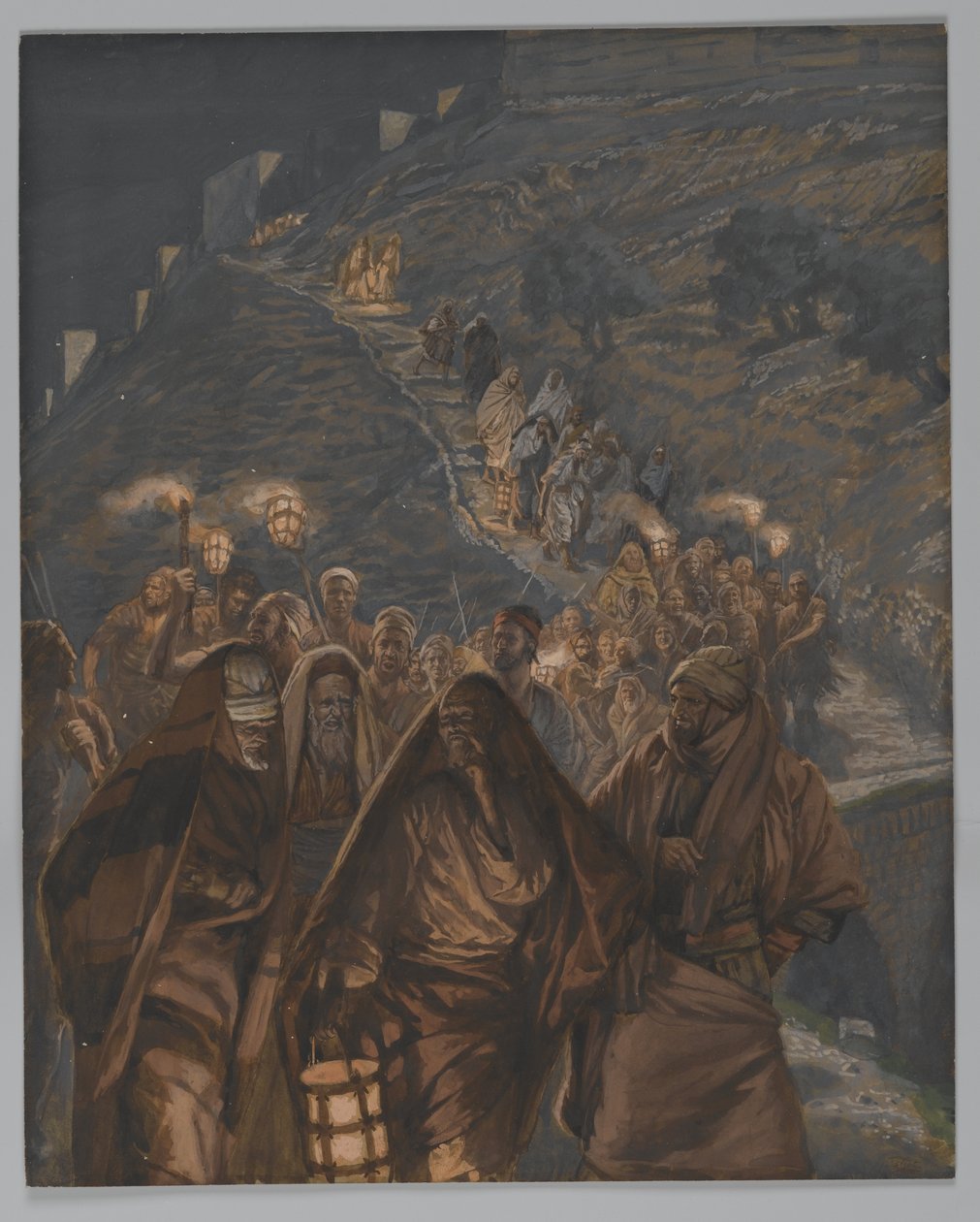 The Procession of Judas, illustration from The Life of Our Lord Jesus Christ by James Jacques Joseph Tissot