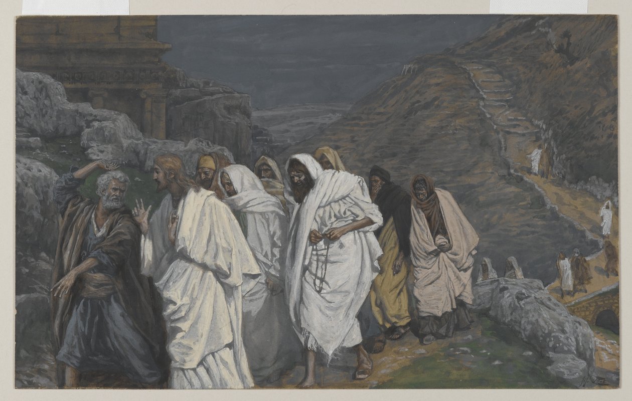 The Protestations of Saint Peter, illustration from The Life of Our Lord Jesus Christ by James Jacques Joseph Tissot