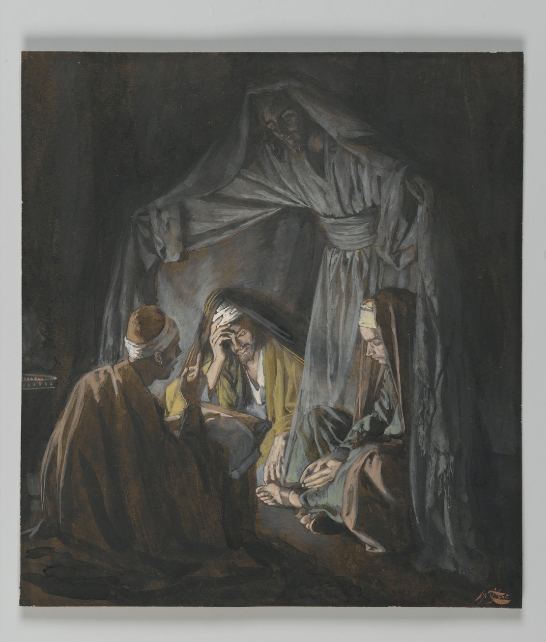 Two or Three Gathered in my Name, illustration from The Life of Our Lord Jesus Christ by James Jacques Joseph Tissot