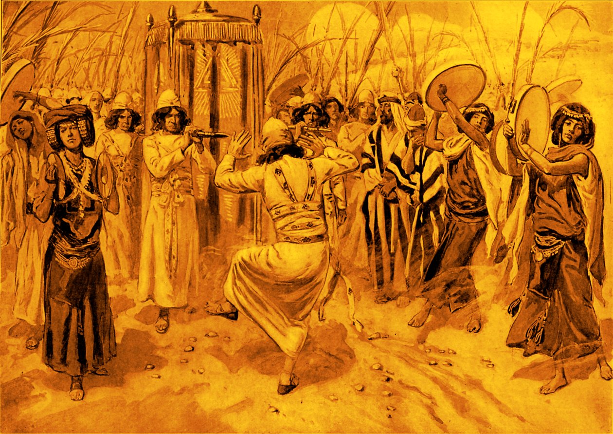 David Dancing before the Ark by James Jacques Joseph after Tissot