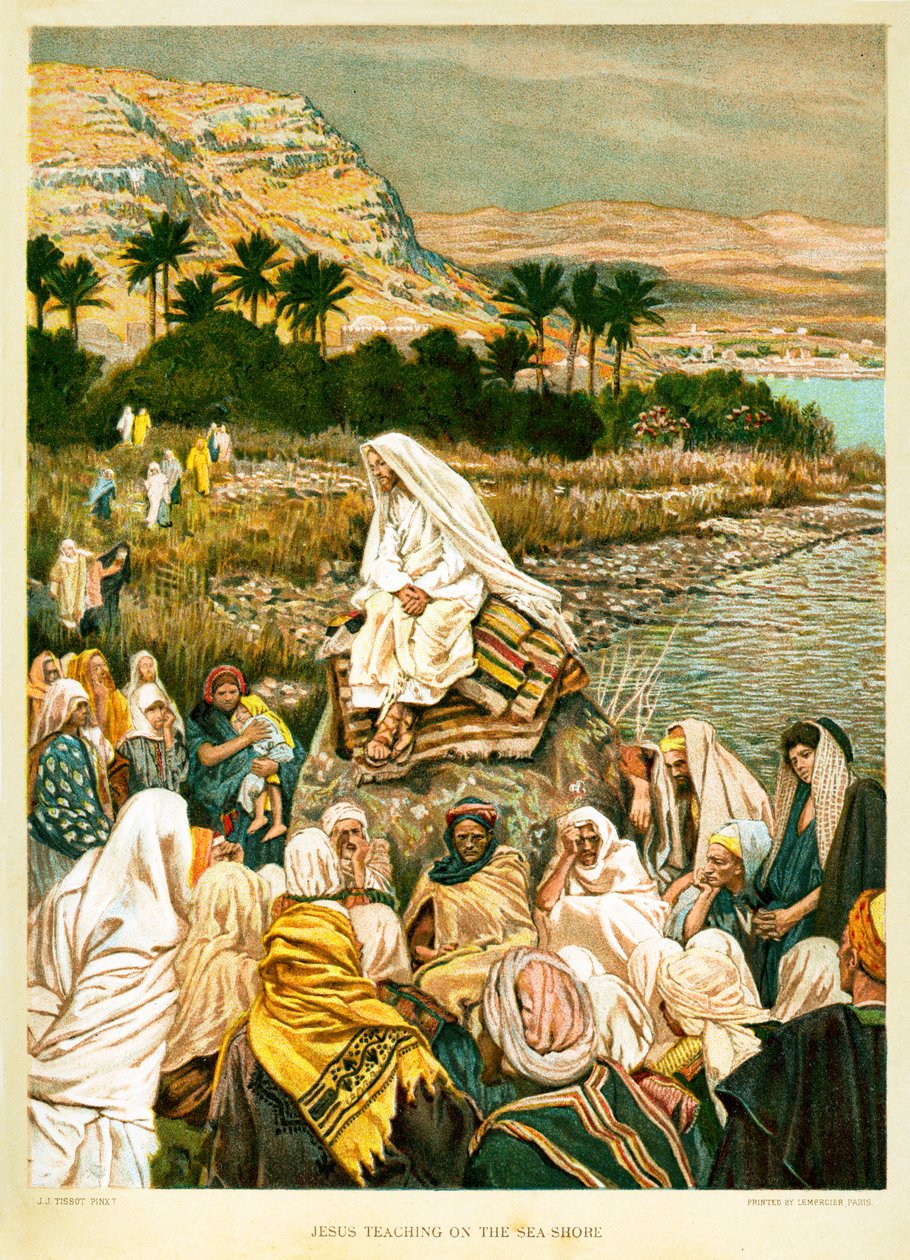 Jesus Teaching on the Seashore by James Jacques Joseph after Tissot