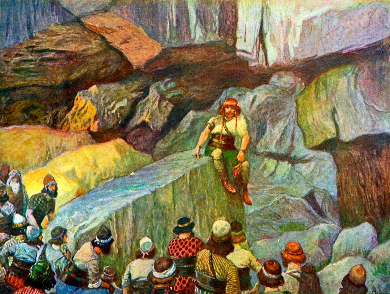Samson in the Caves of Etam by James Jacques Joseph after Tissot