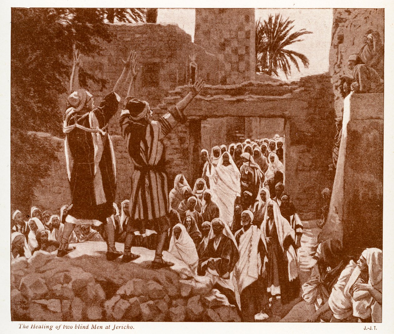 The Healing of Two Blind Men in Jericho by James Jacques Joseph after Tissot