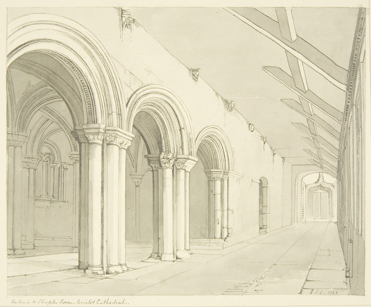 Entrance to the Chapter Room of Bristol Cathedral by James Johnson
