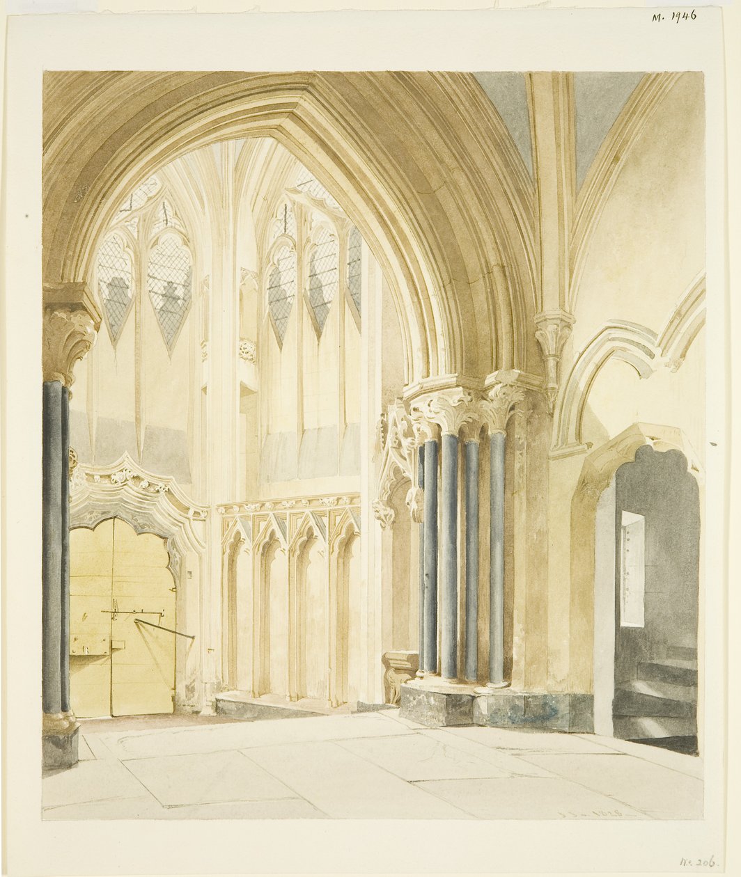 North Porch of St Mary Redcliffe, looking North by James Johnson