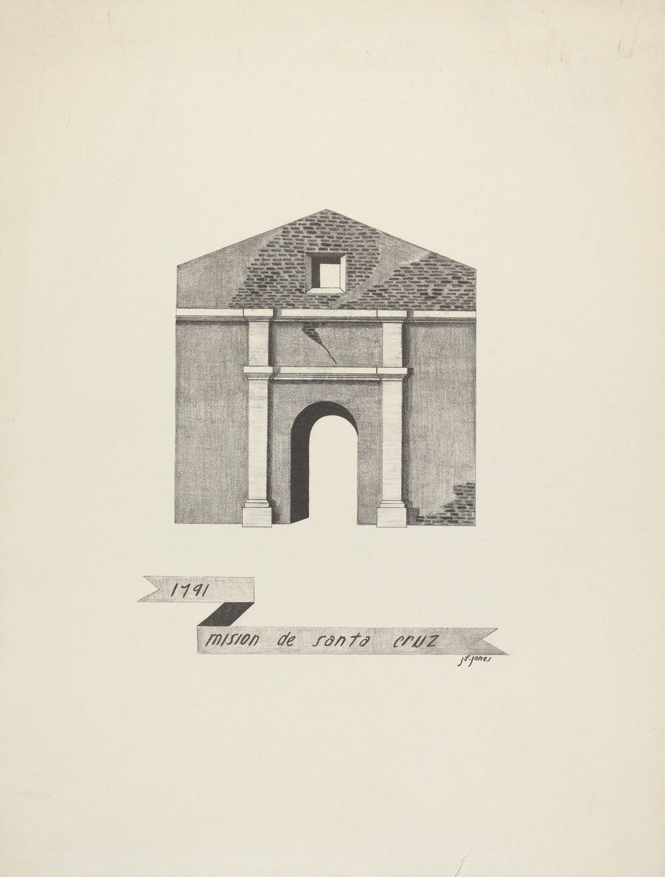 Mission of Santa Cruz by James Jones