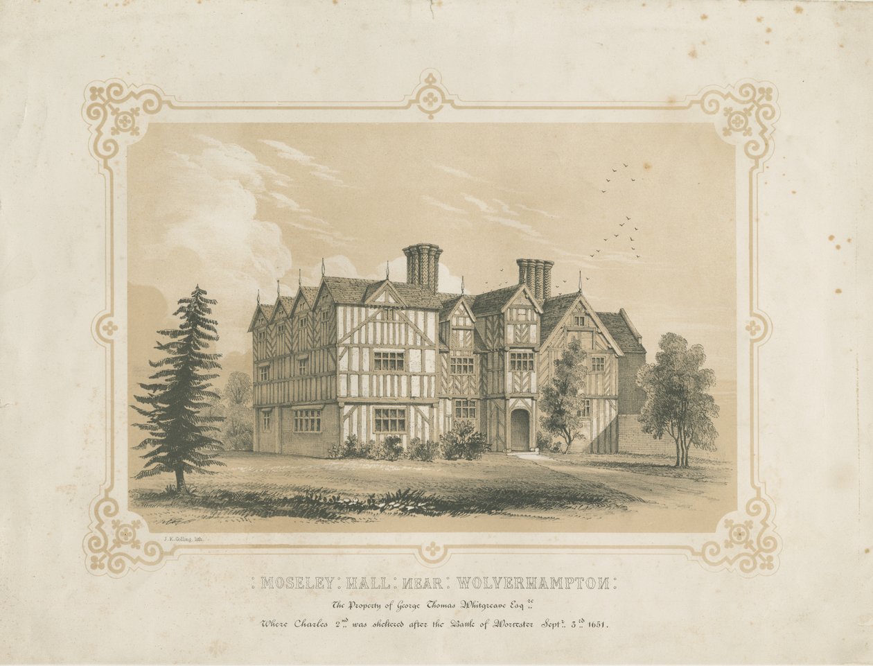 Bushbury - Moseley Old Hall by James Kellaway Colling