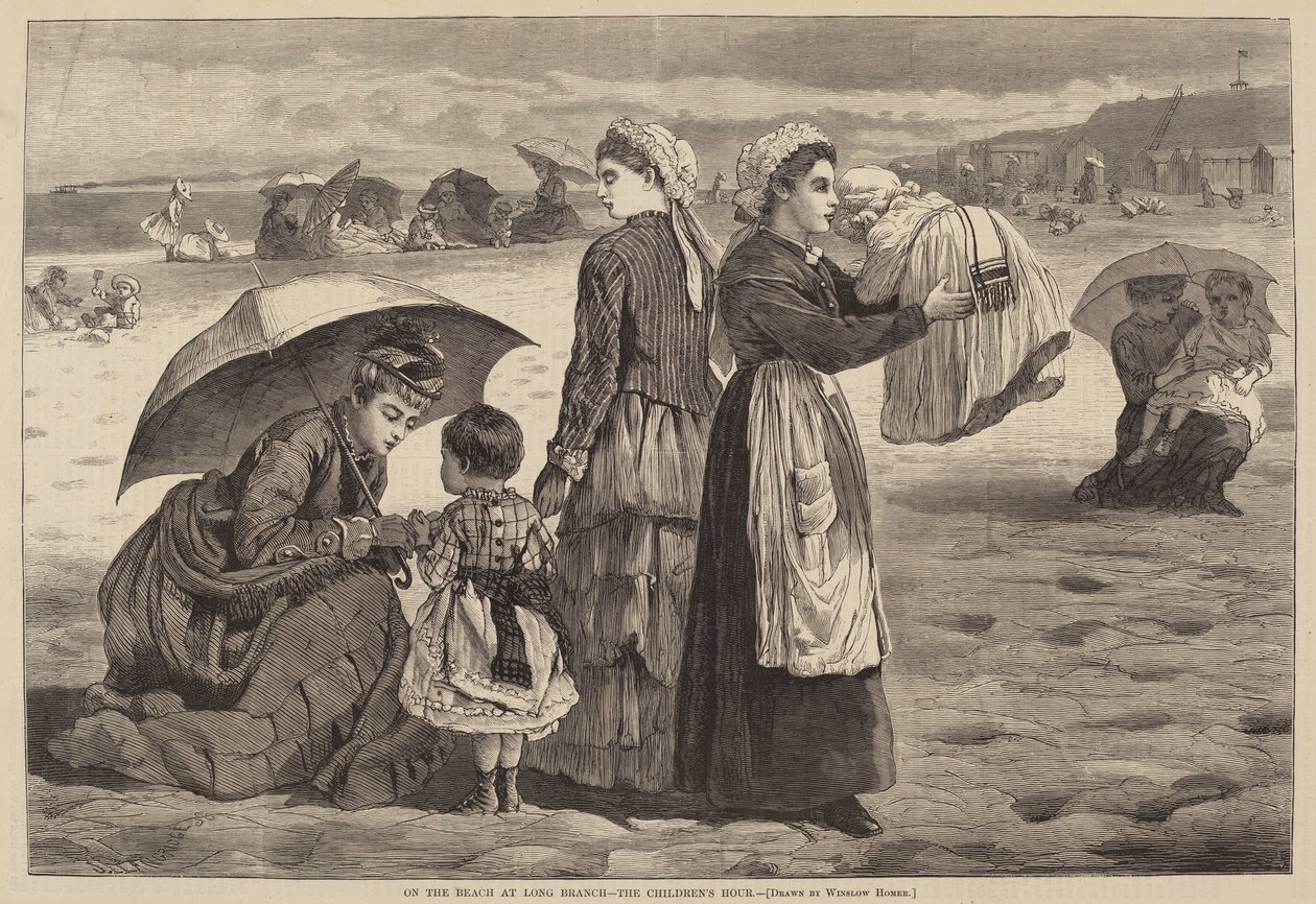 On the Beach at Long Branch - The Children