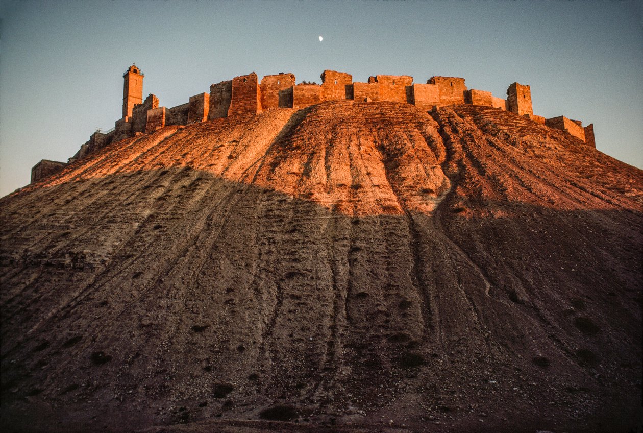 The ancient citadel of Aleppo endures on a mound. Aleppo, Syria. by James L Stanfield