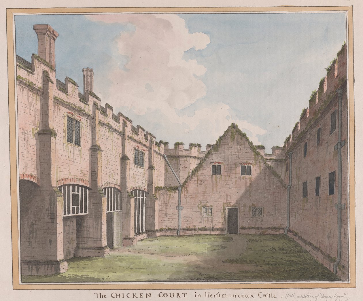 Herstmonceux Castle, East Sussex: The Chicken Court by James Lambert  of Lewes