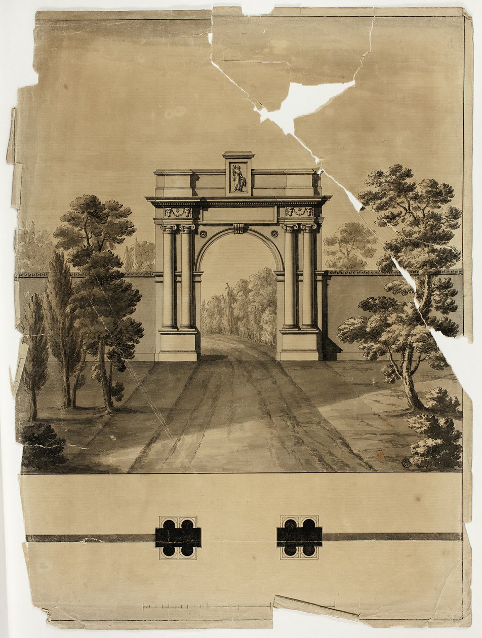 Monumental Entrance to Cemetery by James Malton