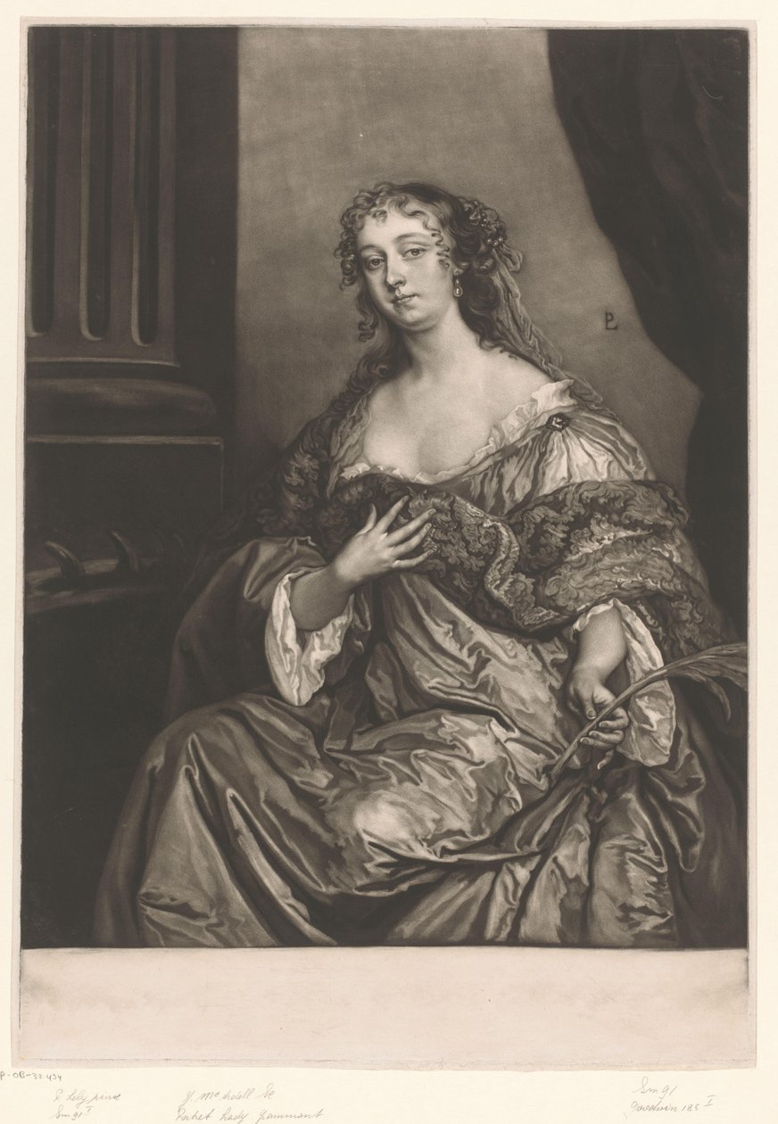 Portrait of Elizabeth Hamilton as Saint Catherine by James McArdell