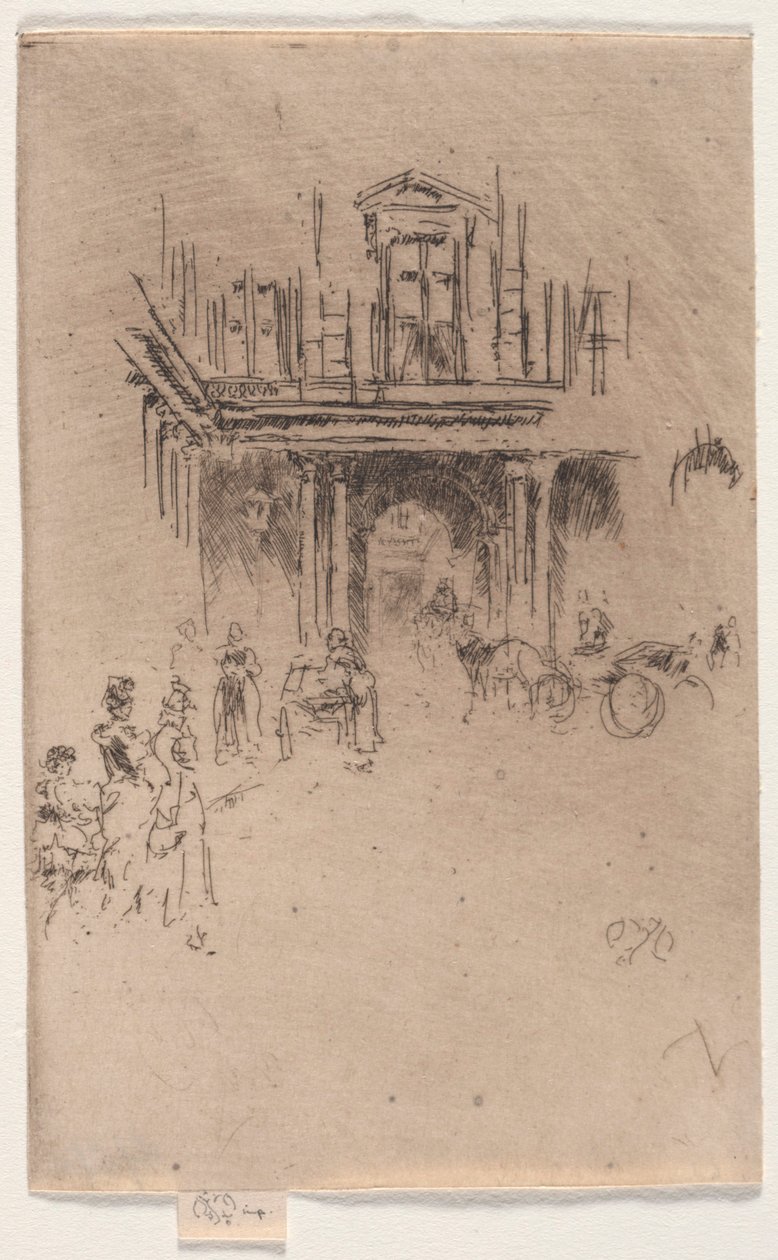 A Corner of the Palais Royal by James McNeill Whistler