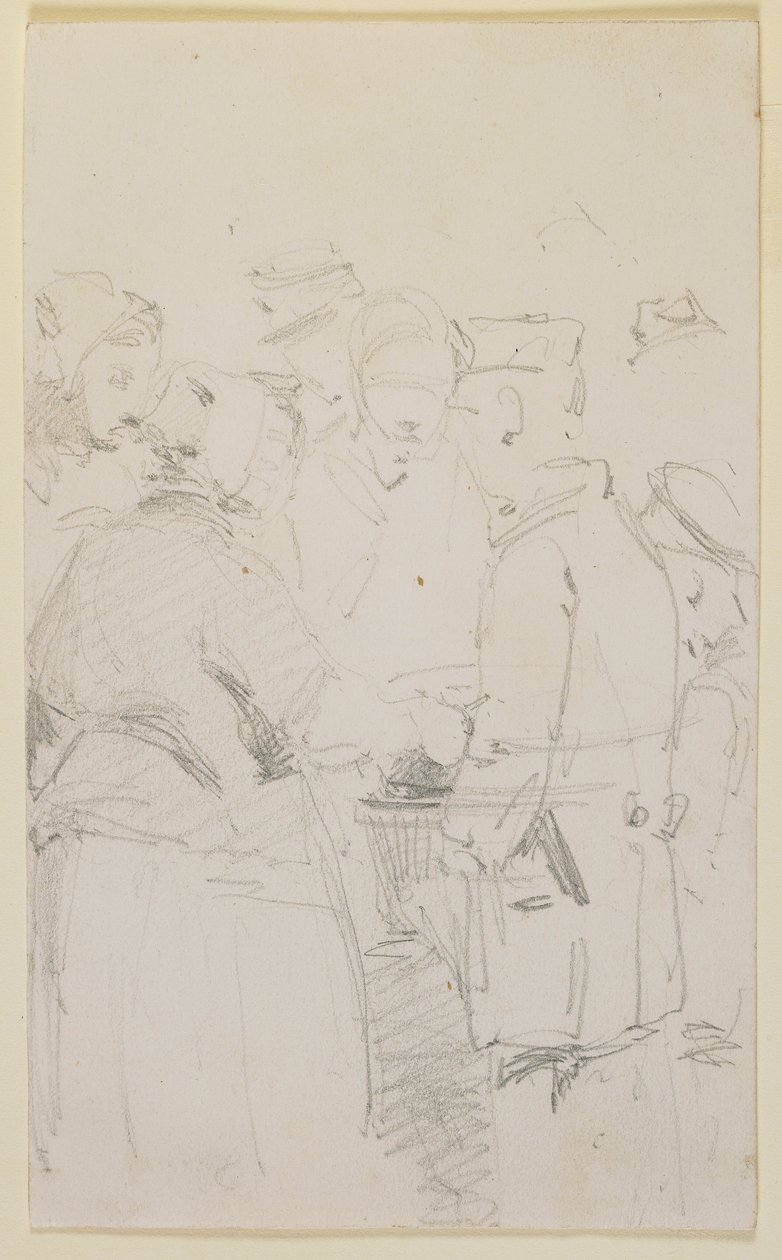 A Group of Figures around a Brazier by James Abbott McNeill Whistler