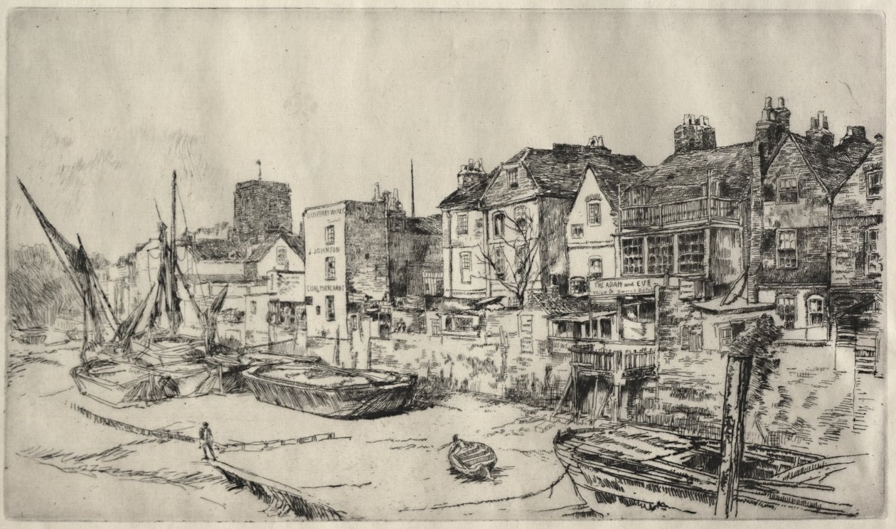 "Adam and Eve" Tavern, Old Chelsea by James McNeill Whistler
