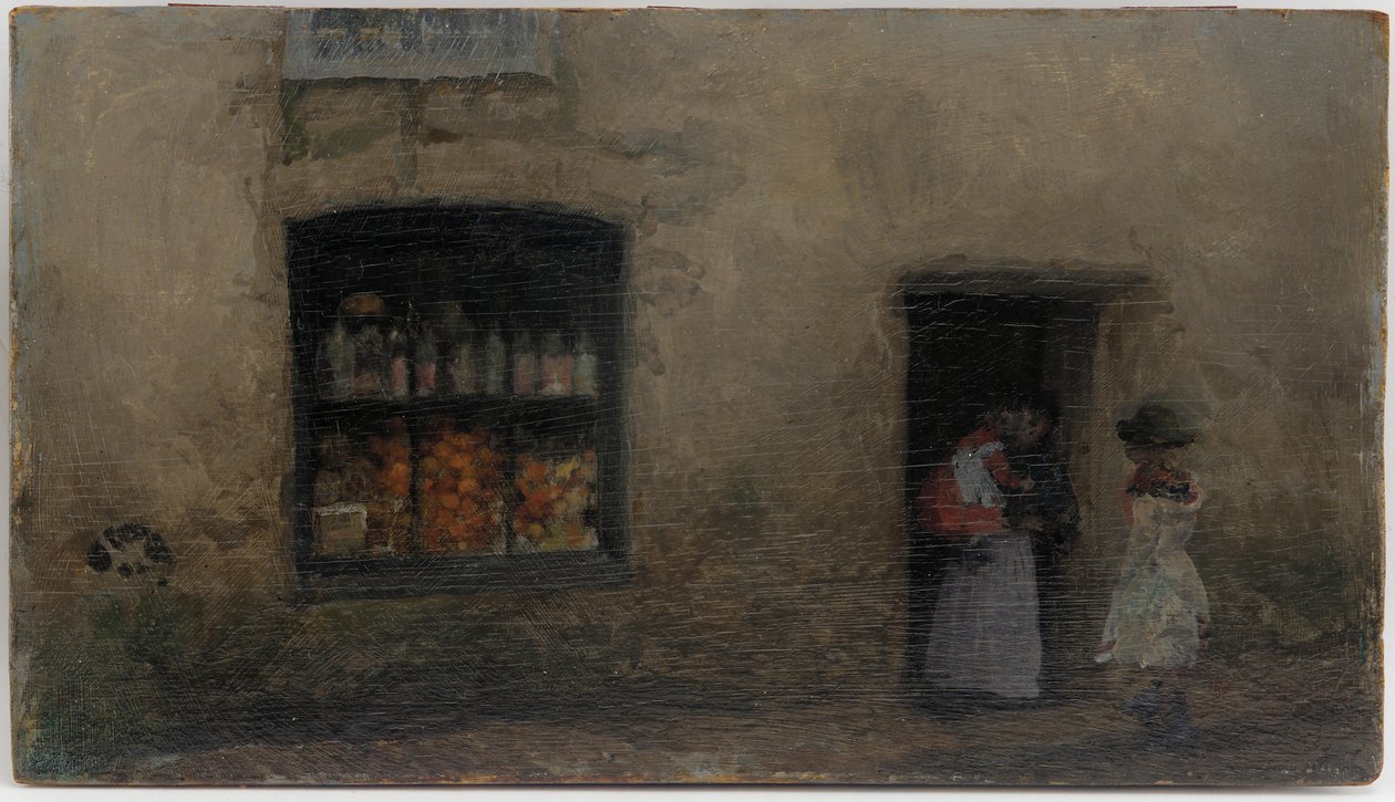 An Orange Note: Sweet Shop by James Abbott McNeill Whistler