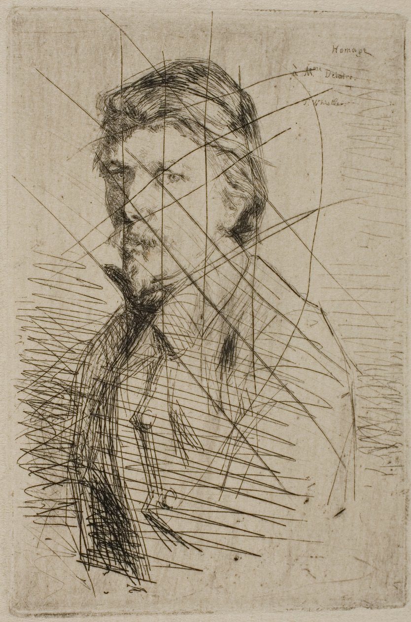 Auguste Delâtre, Printer by James Abbott McNeill Whistler