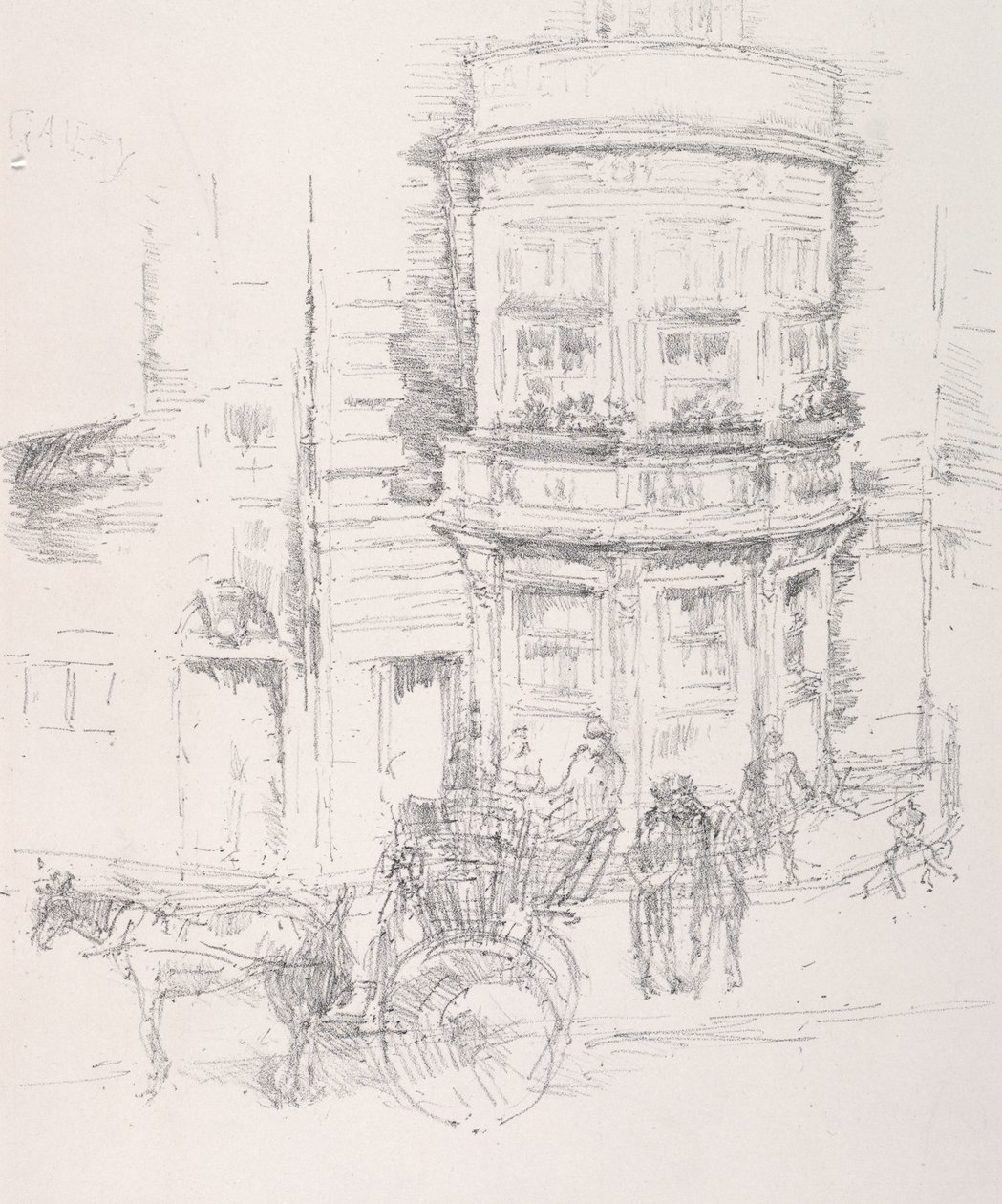 Back of The Gaiety Theatre by James McNeill Whistler